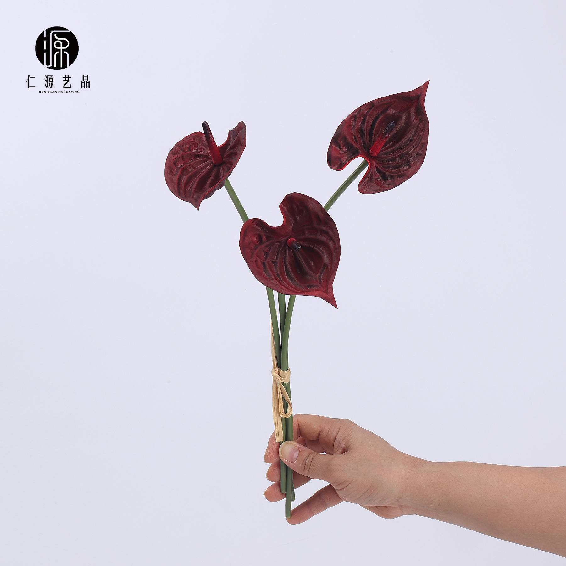 仿真迷你PU火鶴【3支/束】(手掌花)