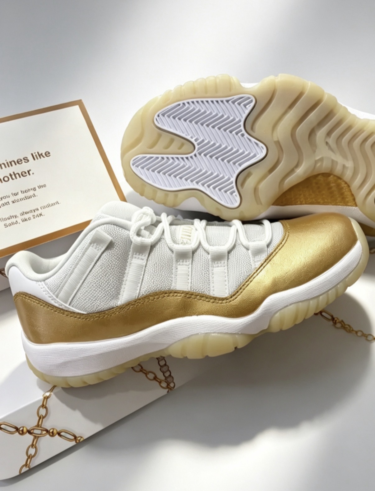 女鞋 NIKE W AIR JORDAN 11 RETRO 'Mother's Day' 白金 母親節 愛心吊飾 冰底 緩震 籃球鞋【AH7860-102】AJ11