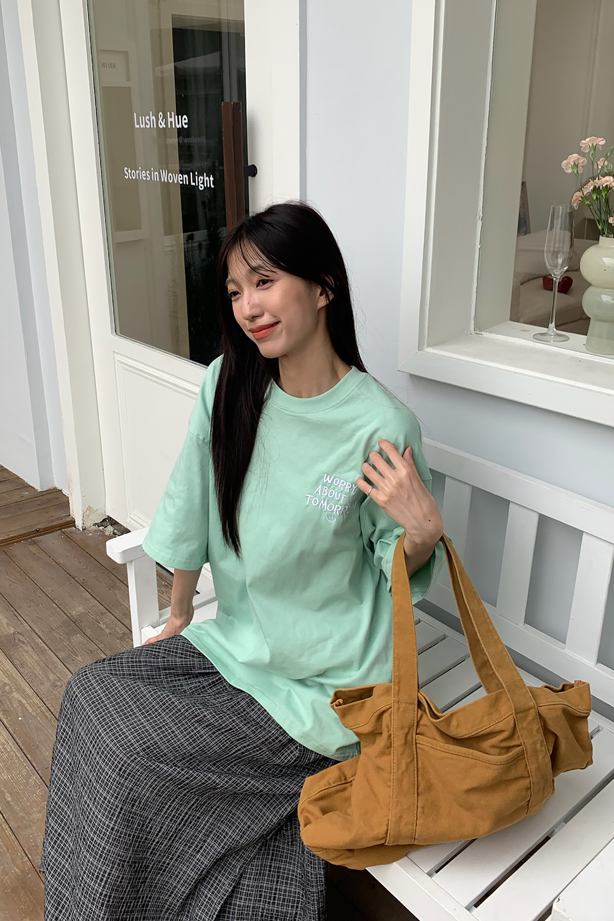 Worry留明天刺繡短t 3色