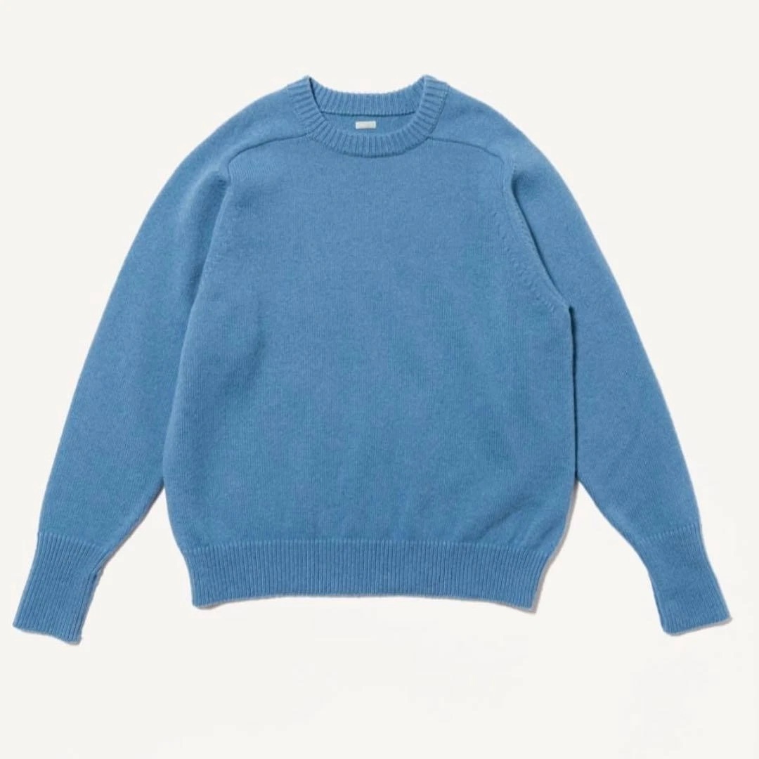 A.PRESSE PULLOVER SWEATER WOOL - TURQUOISE PRE ORDER ITEM (預訂中)