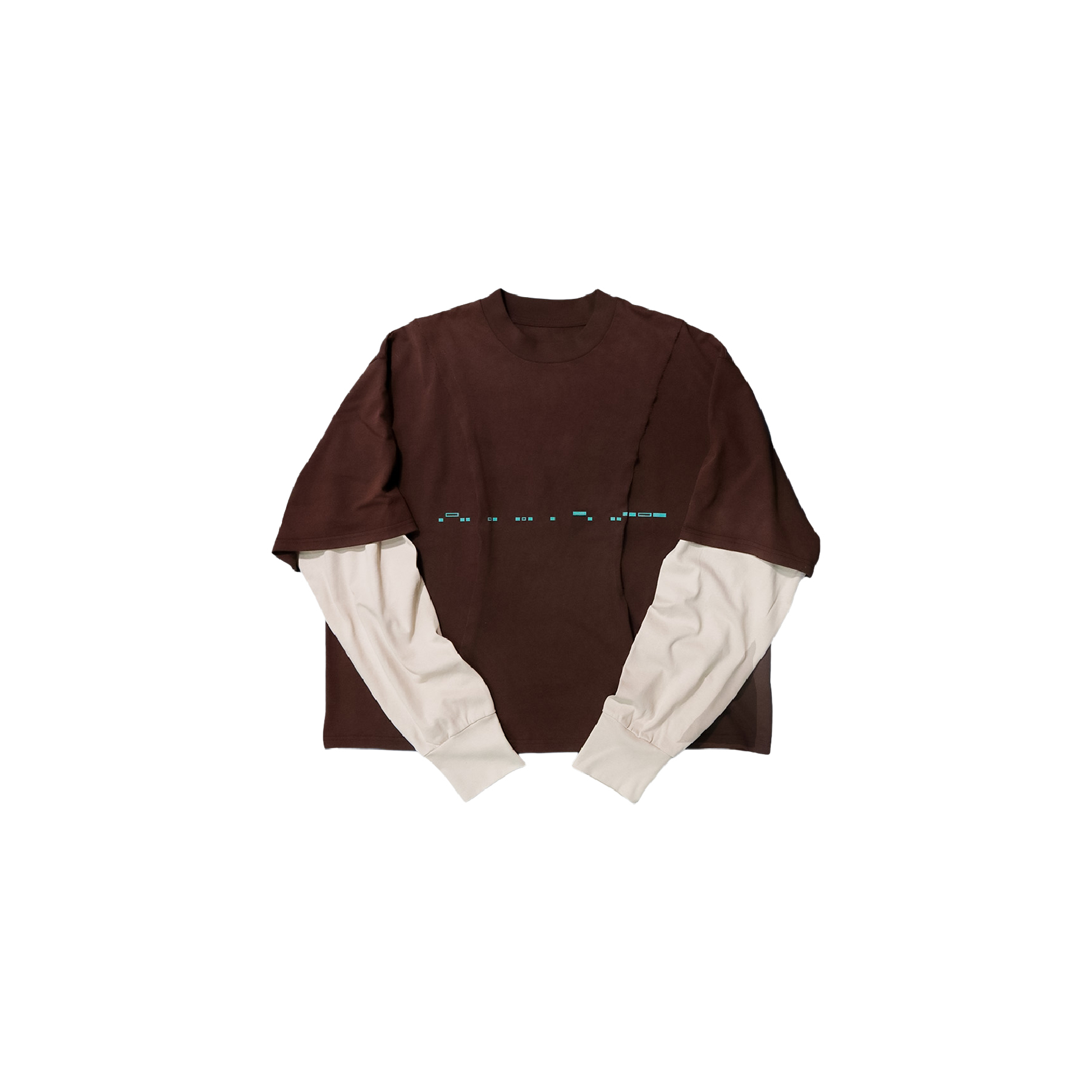 LiSenZ Morse Faux-Layered LS T-Shirt 水洗 假兩件 不收邊 薄長袖