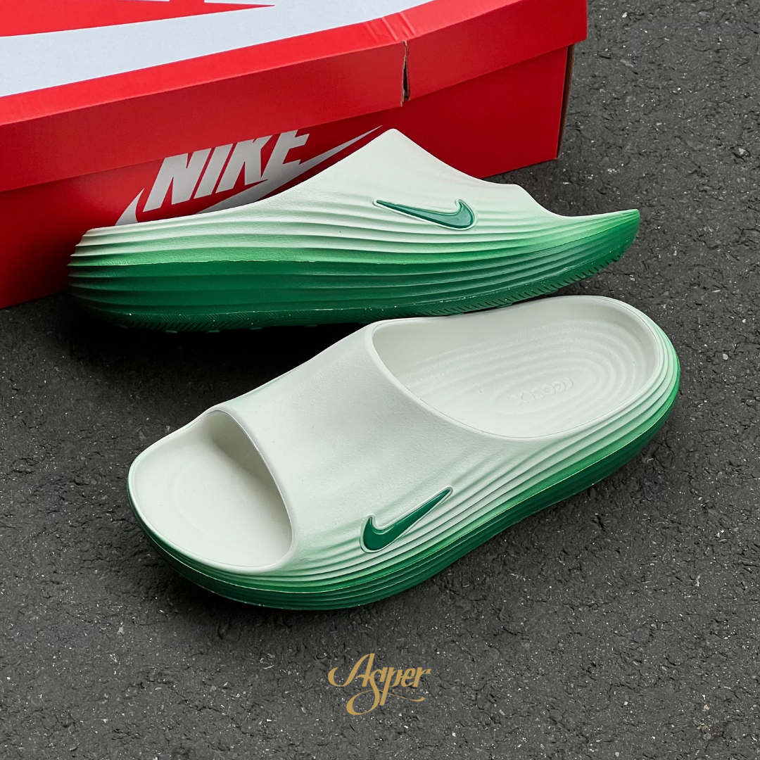 【官網限定】Nike ReactX Rejuven8 "UG" 奶蓋綠 恢復拖鞋 男鞋 HV4479-303 V