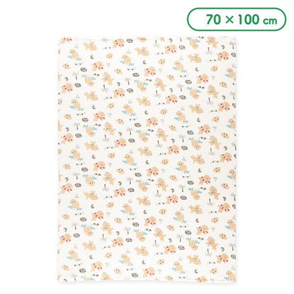 【Nishimatsuya】Super Soft Non-Twist Cotton Towel Blanket - Summer Dog