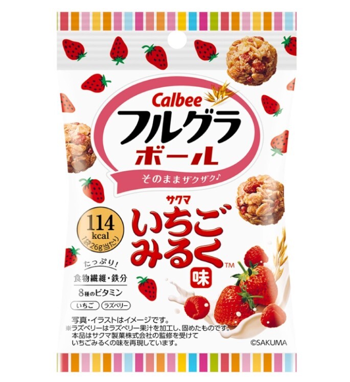 加樂比 早餐麥片球 草莓牛奶味 26g