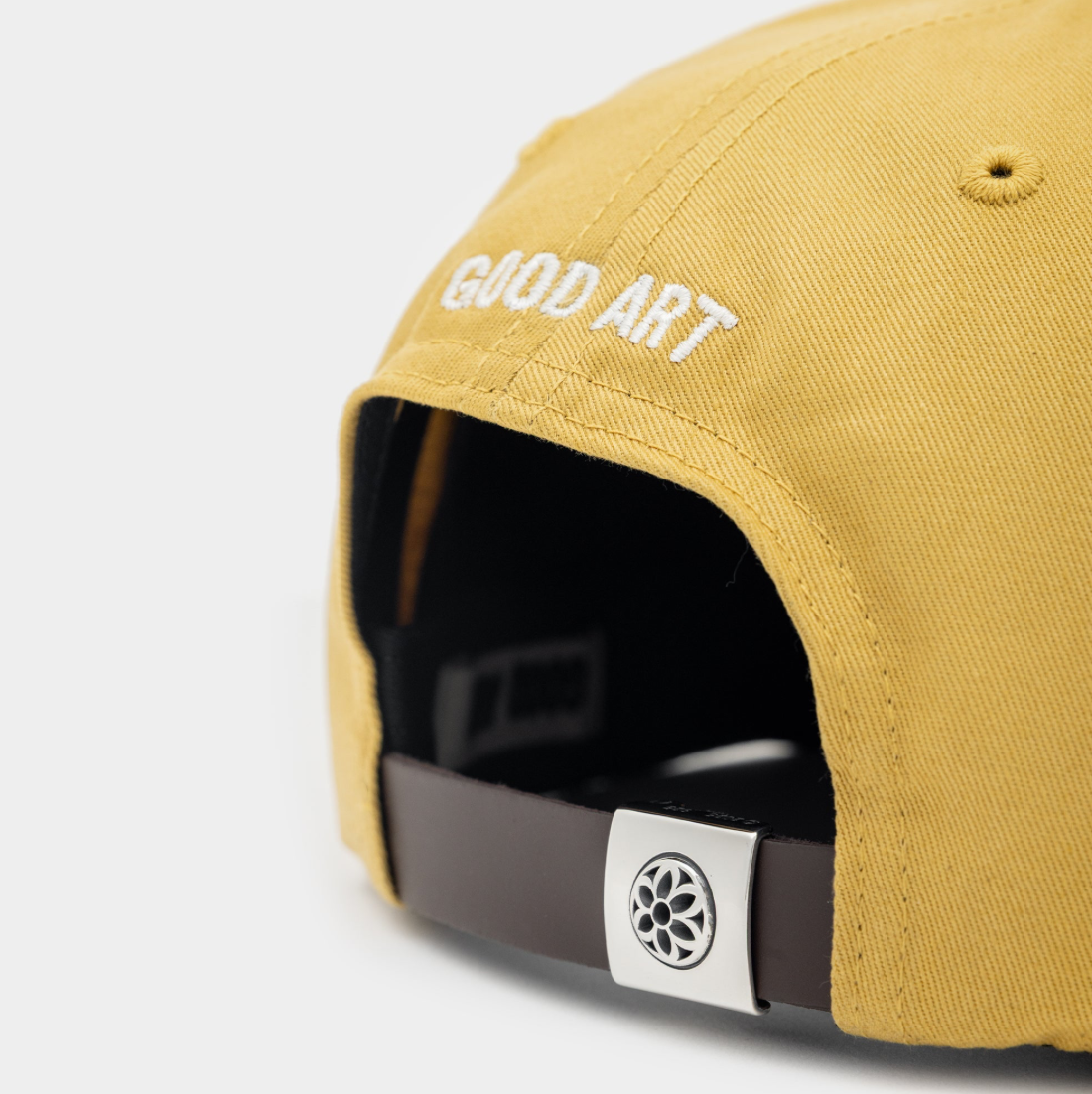 CLASSIC COTTON BALL CAP - ROSETTE - MUSTARD