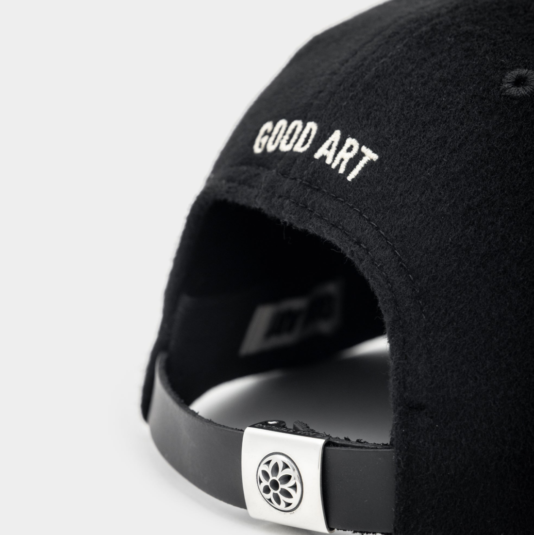 CLASSIC WOOL BALL CAP - ROSETTE - BLACK