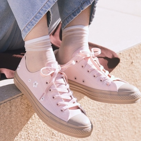 converse 日牌聯名小花帆布鞋 2色