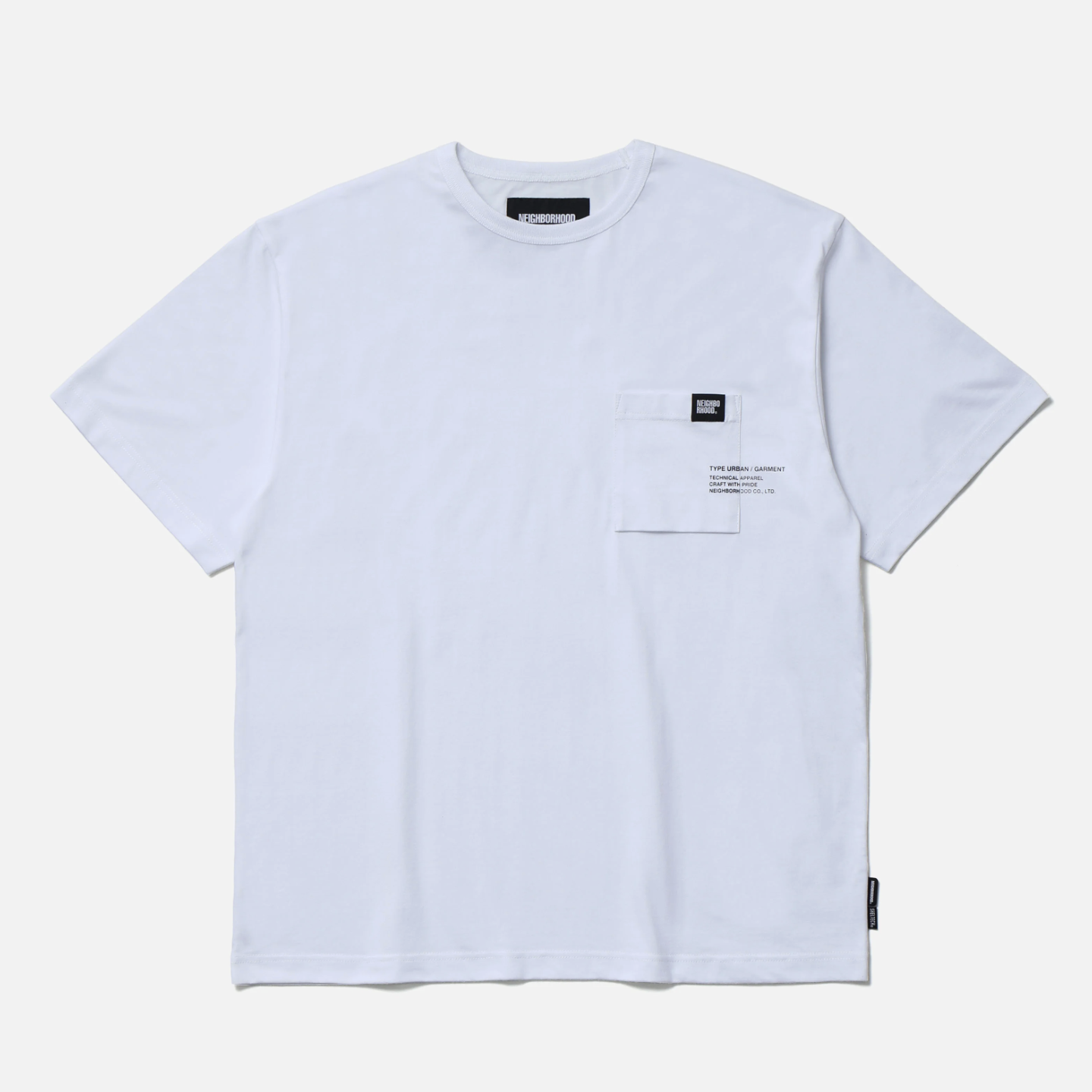 -(B3a03)-NEIGHBORHOOD SHELTECH CREWNECK SS-1 涼感速乾短Ｔ黑色/白色- 261BWNH-CSM01