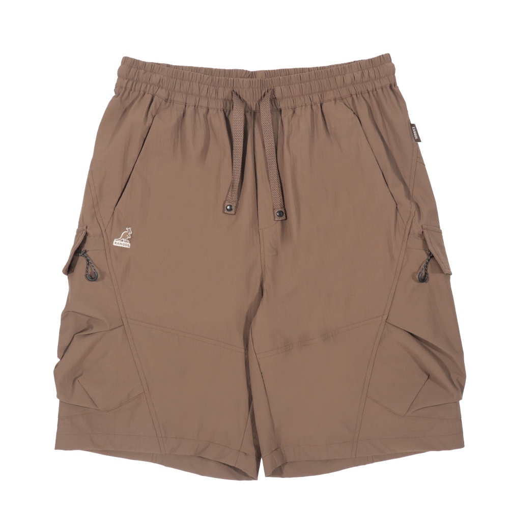 KANGOL 短褲 咖啡 剪接 休閒短褲 中性 6525154002