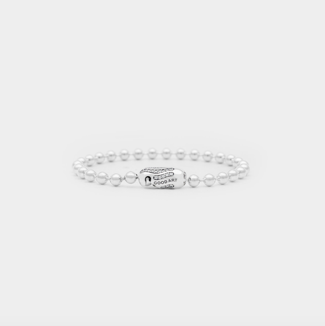 POPLOCK BRACELET - WHITE DIAMOND PAVÉ - B