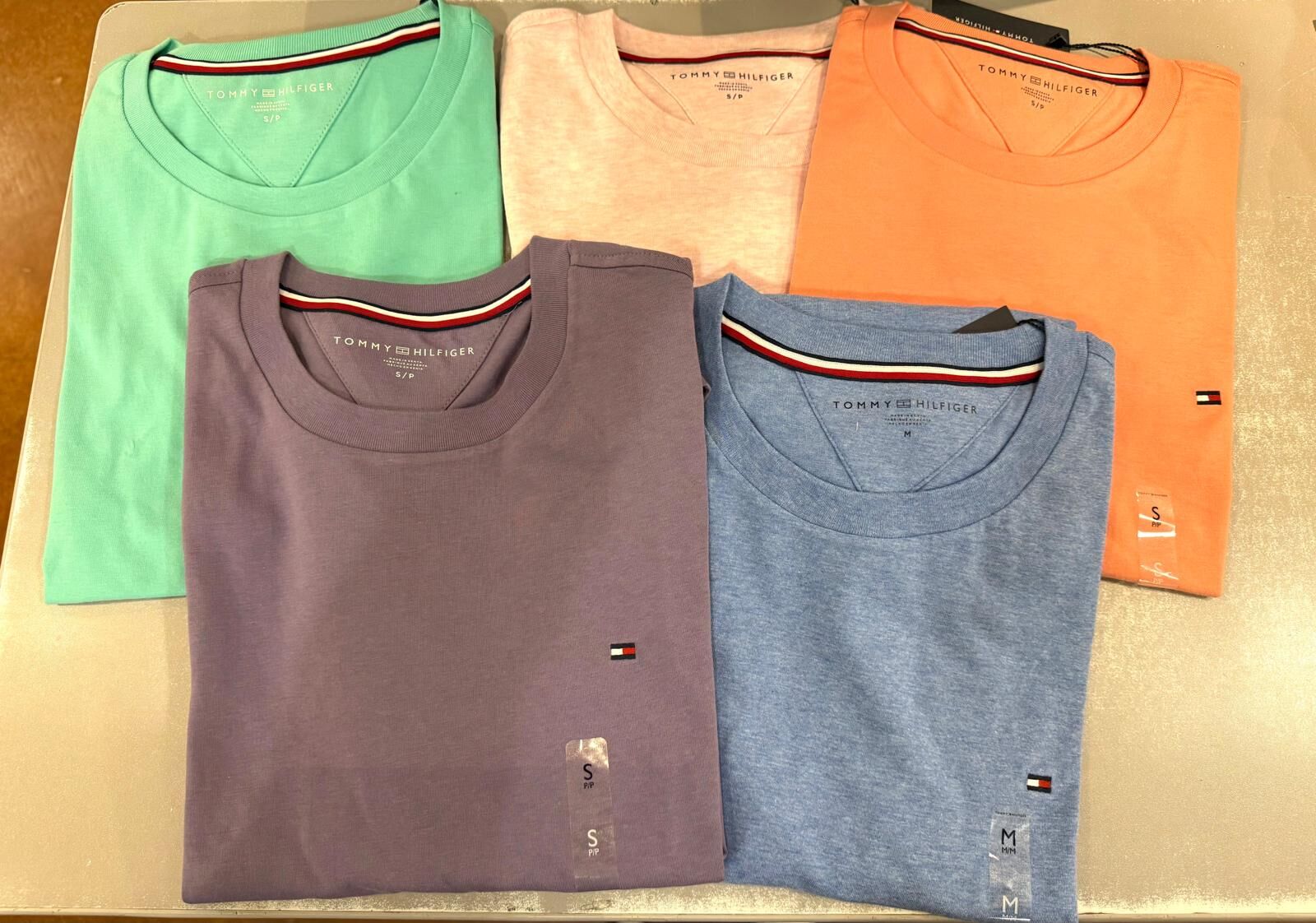 Tommy Hilfiger 男裝淨色綿 Tee M2