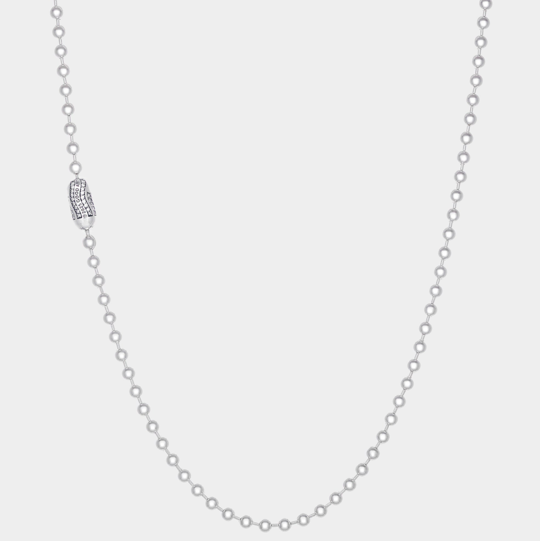 POPLOCK NECKLACE - WHITE DIAMOND PAVÉ - A