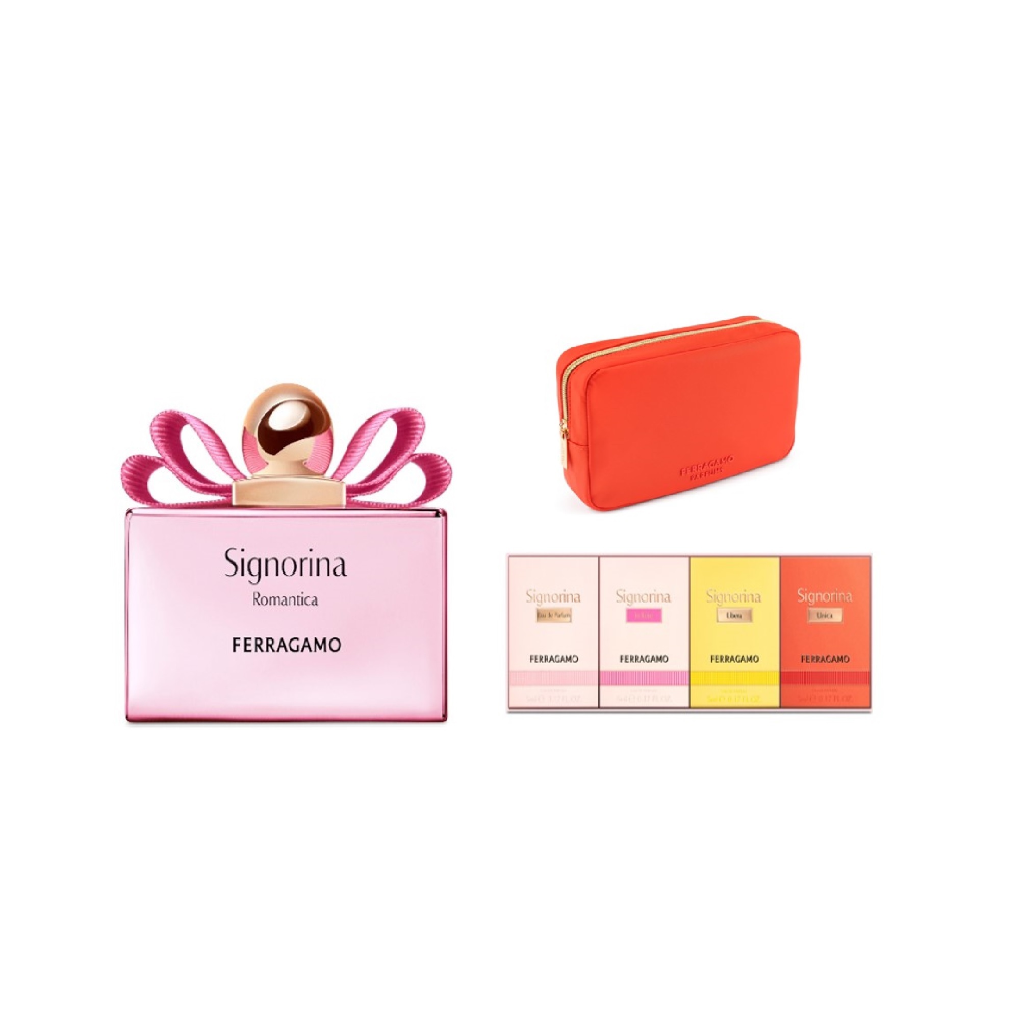 【鋒恩香水】FERRAGAMO 花漾伊人女性淡香水100ml(贈時尚女伶小香禮盒+橙光伊人化妝包)