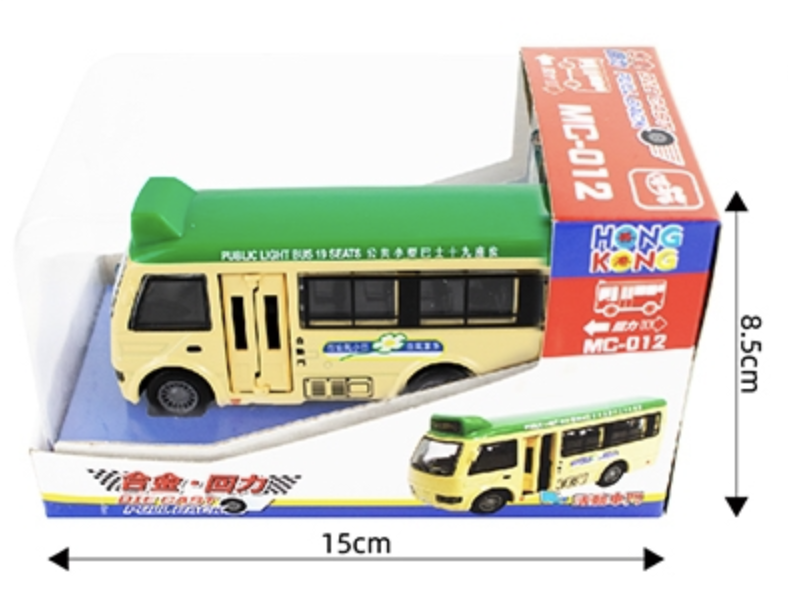 香港交通工具-明盒 綠色小巴 MC012