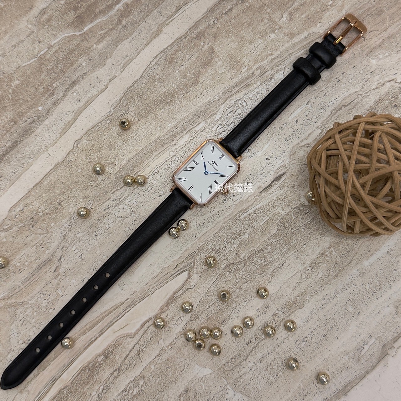 【DW Daniel Wellington】Quadro Sheffield 羅馬方形典雅手錶DW00100689 20mm 現代鐘錶