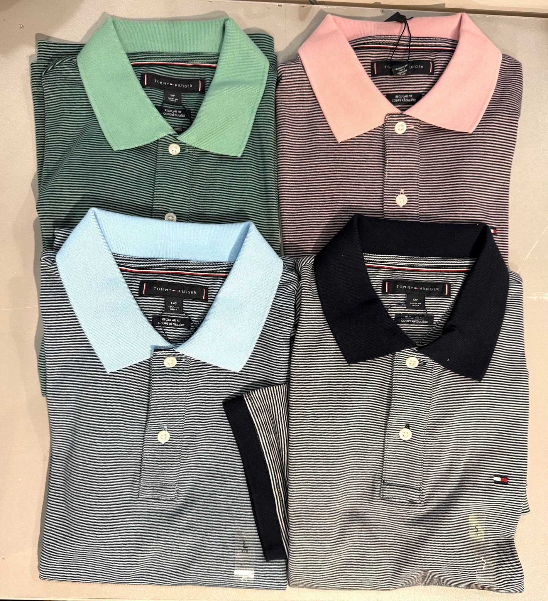 Tommy Hilfiger 淨色純綿幼間 Polo M12