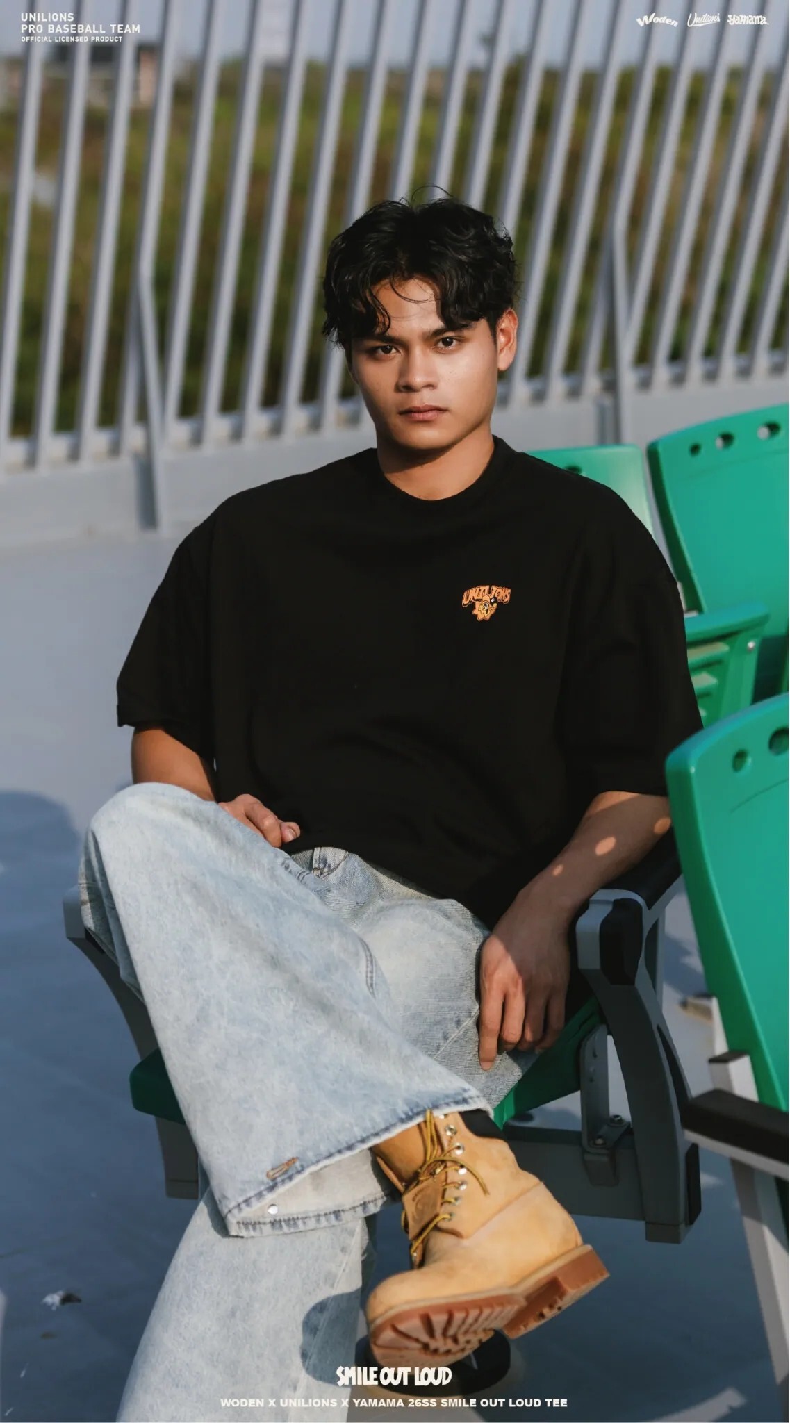 WODEN 26SS 011  UNI x YAM Smile Out Loud Tee