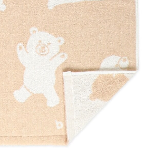 【Nishimatsuya】Jacquard Low-Twist Cotton Towel Blanket - Bear