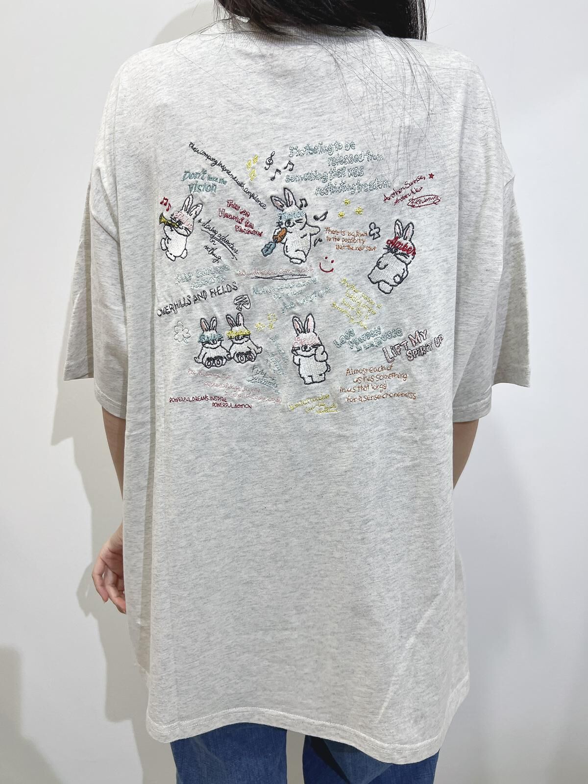 Odo 410 背刺繡兔 top