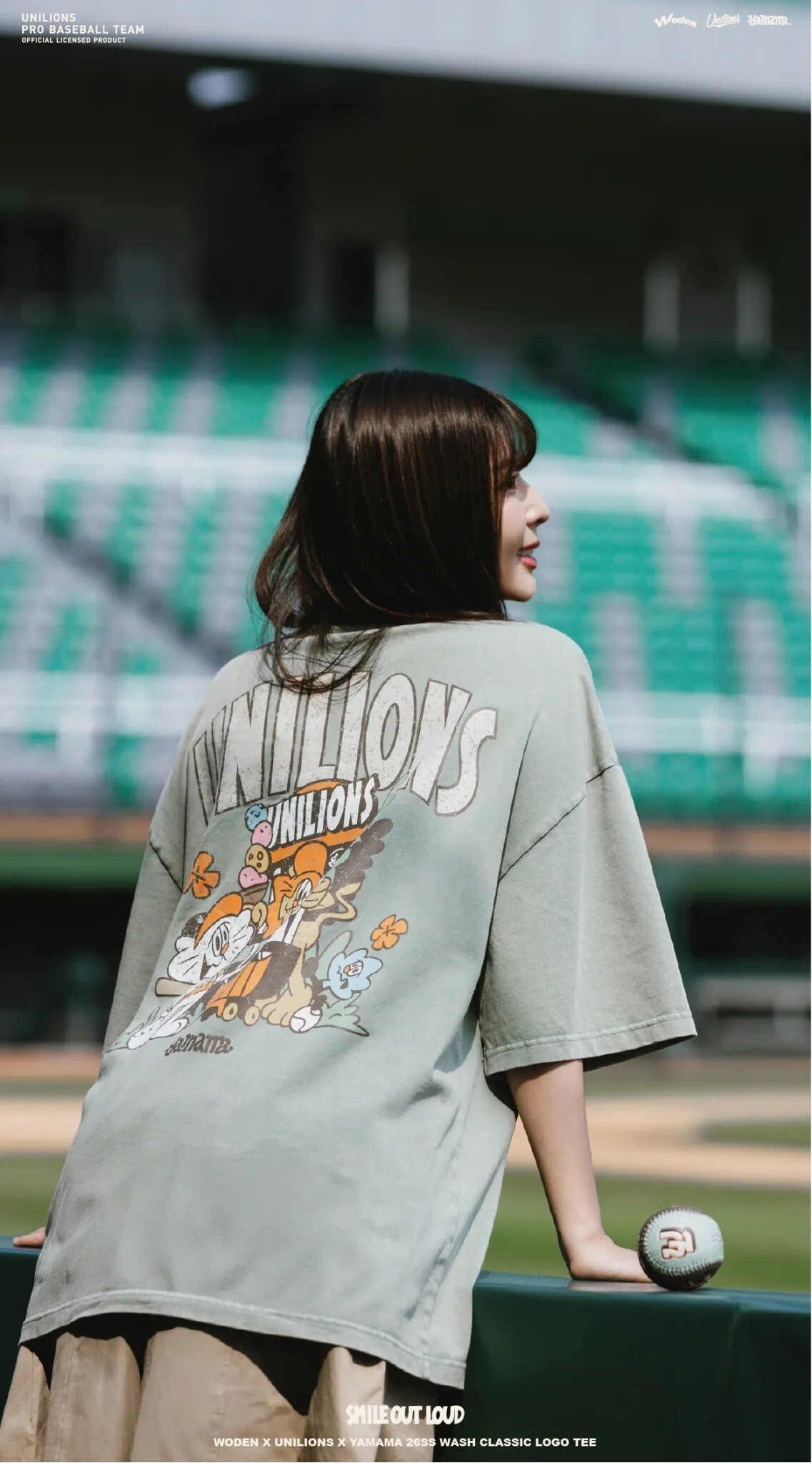 WODEN 26SS 010 UNI x YAM Wash Classic LOGO Tee