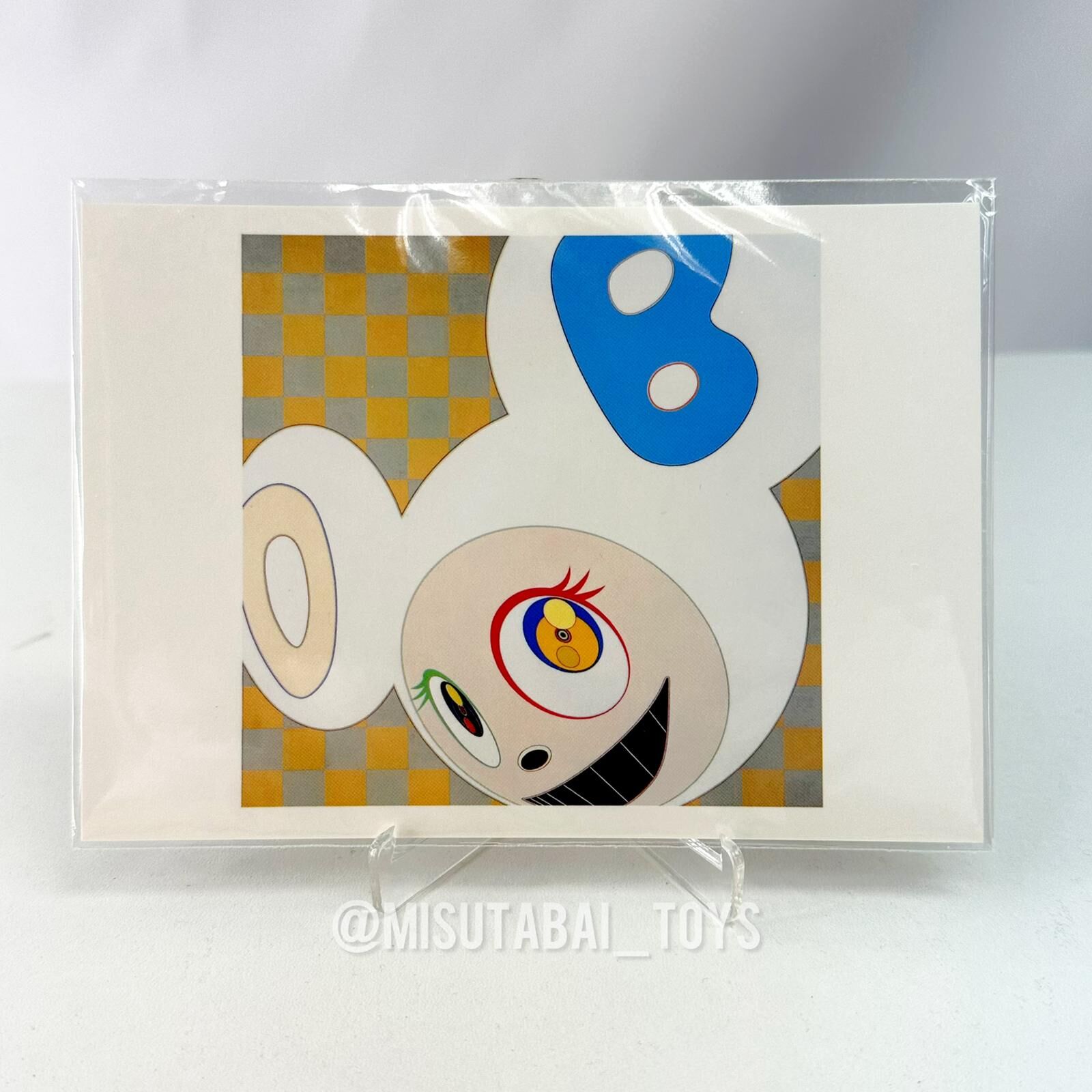 Takashi Murakami postcard-And then,and then and then and then and then/AND THEN Ichimatsu Pattern