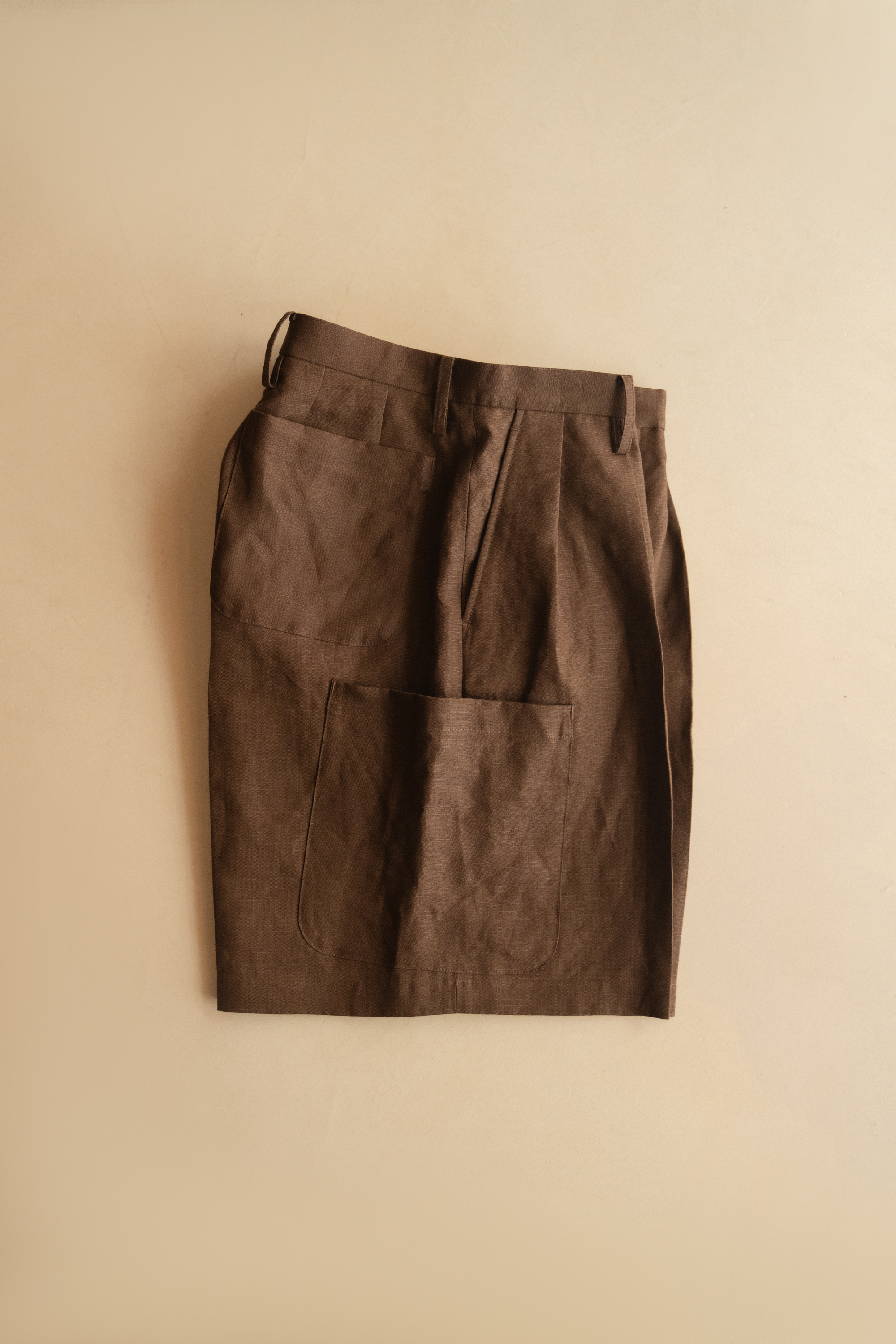 NEAT SPENCE BRYSON LINEN CARGO SHORTS
