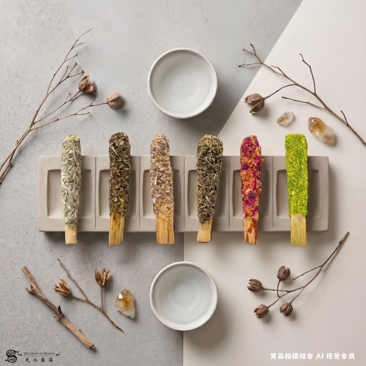 聖木花語能量棒｜六道能量守護・喚醒你的內在光   - 光之薩滿