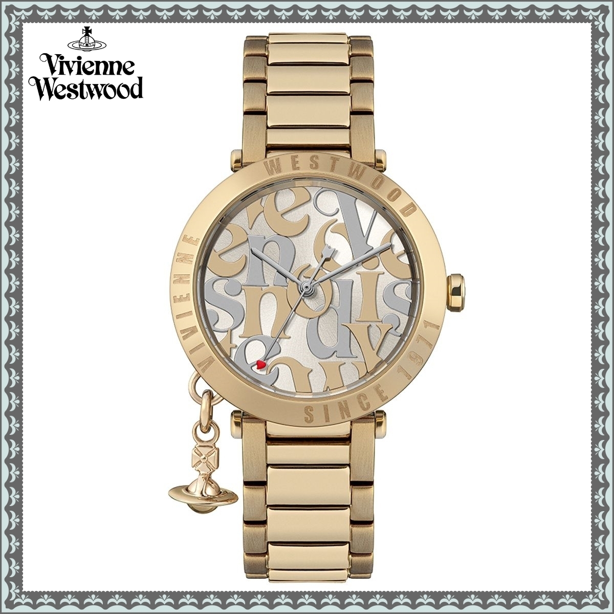 VV315LWGGD Vivienne Westwood 32mm 香檳金色 Orb 系列 不鏽鋼 女裝 手錶 (香港行貨)