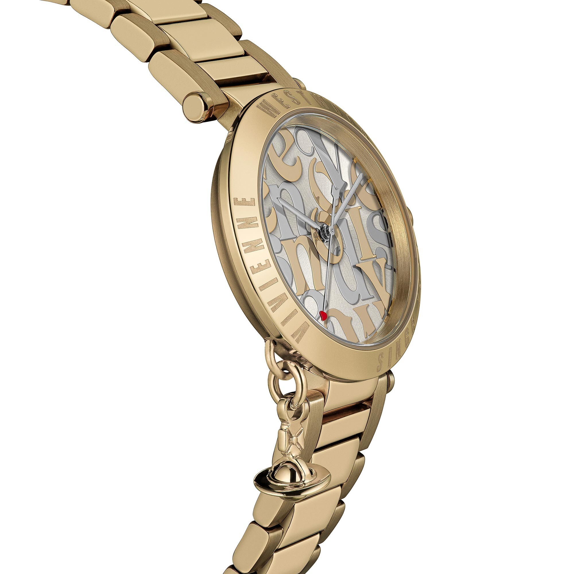 VV315LWGGD Vivienne Westwood 32mm 香檳金色 Orb 系列 不鏽鋼 女裝 手錶 (香港行貨)