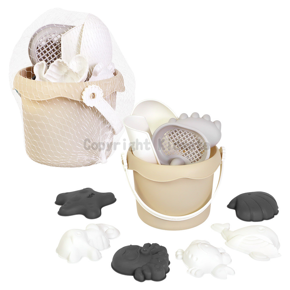 《 KIDMATE 》 網袋沙灘桶11pcs