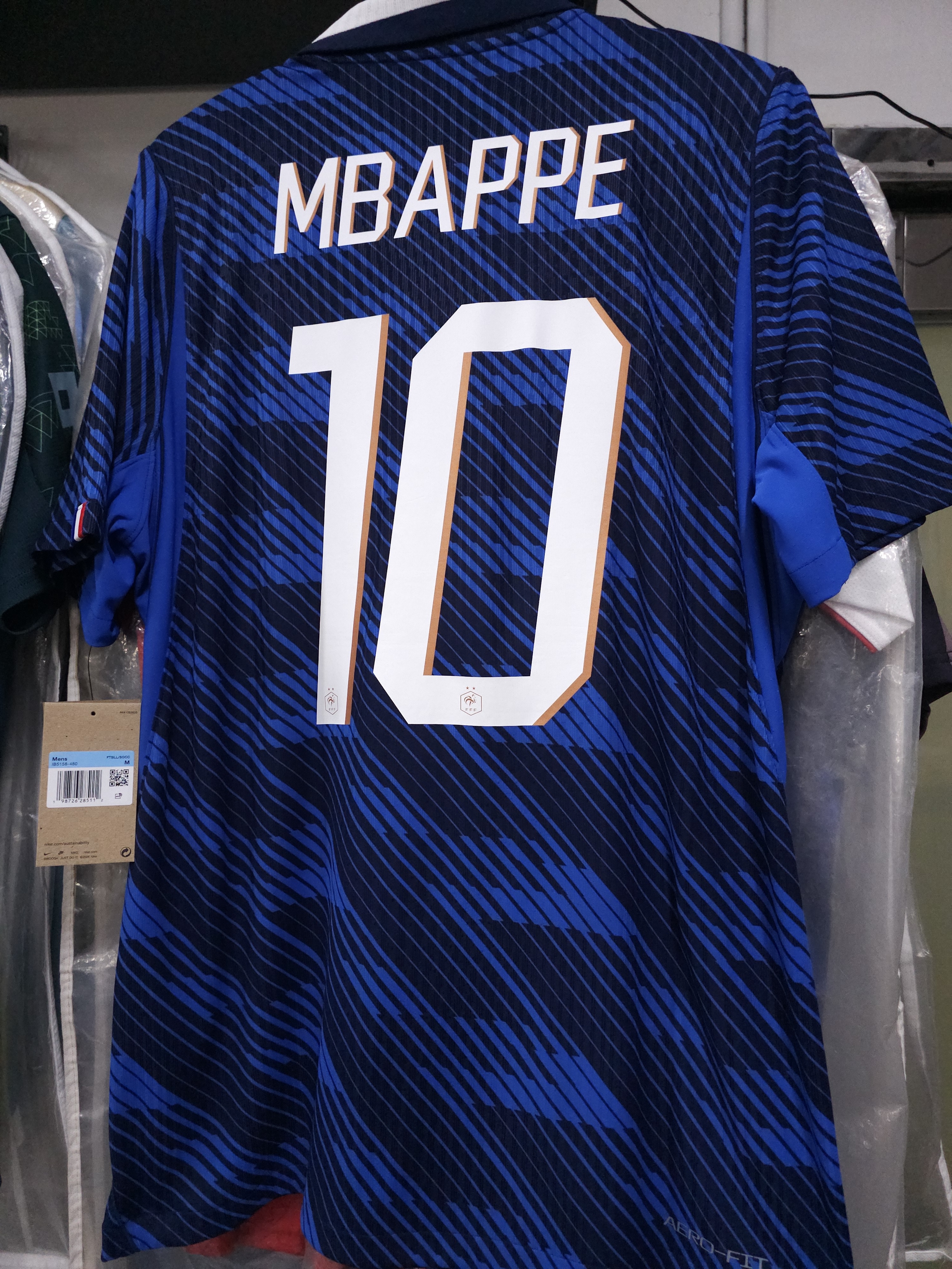 2026世界杯法國國家隊主場麥巴比球員版球衣