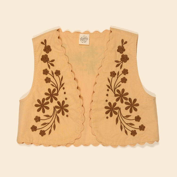 Apolina 花朵刺繡波浪邊背心 BONNIE GILET - VINTAGE MELBA