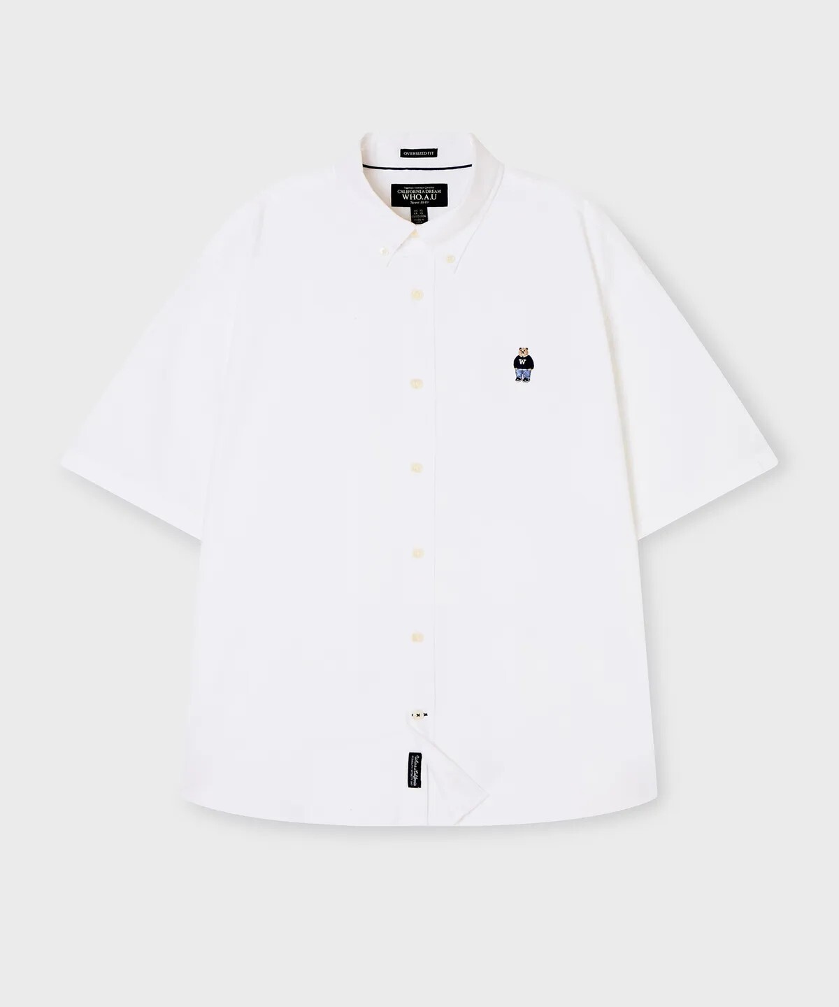 WHO A U - Steve Oxford Short Sleeve Shirts *Ivory* (WHYWF2511U)