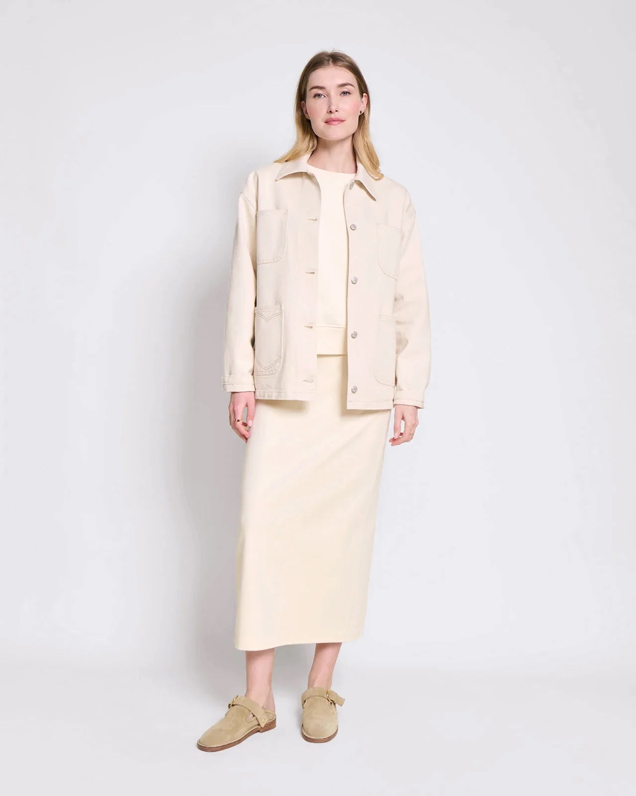 The Alma skirt in organic cotton - cream   | émoi émoi