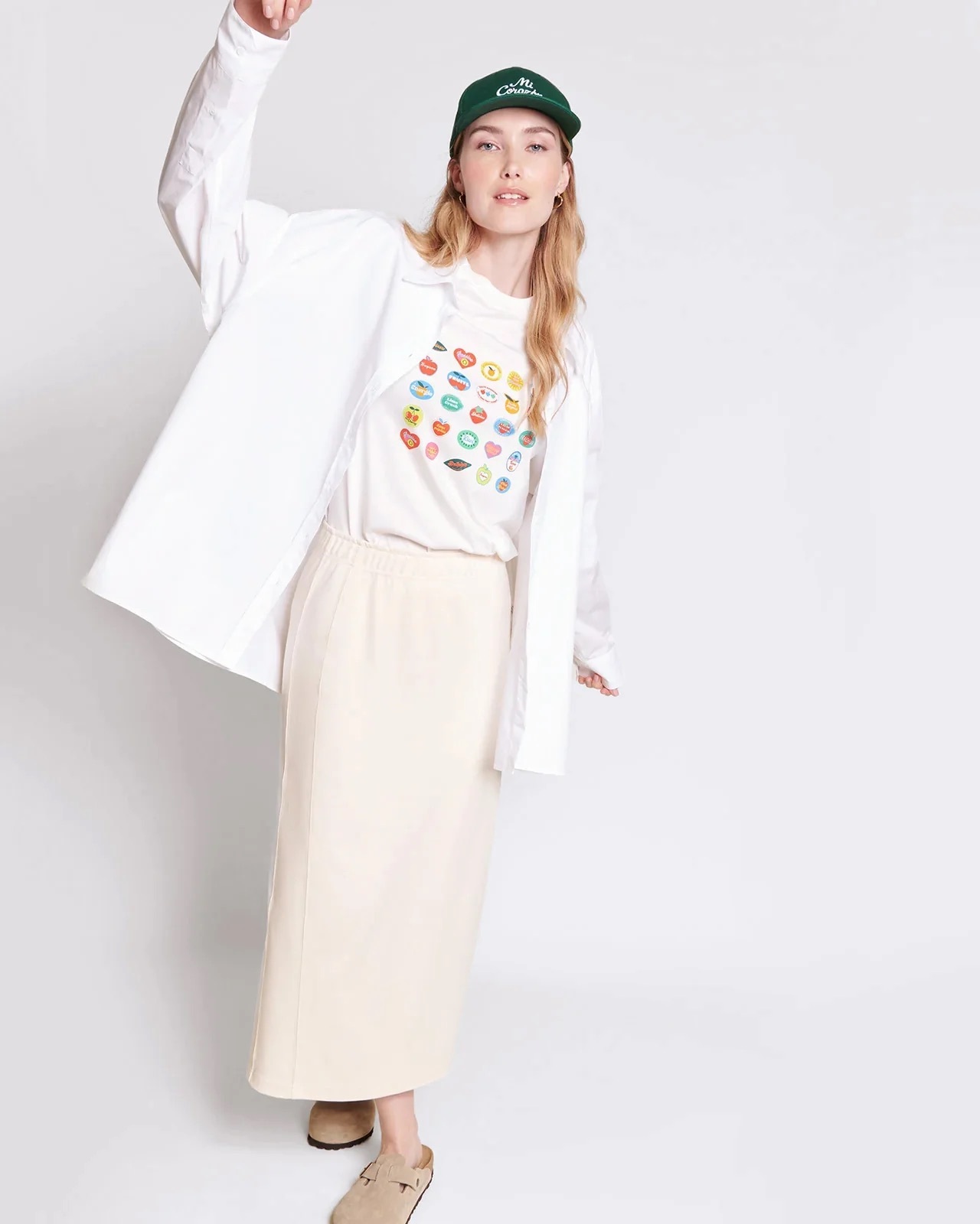 The Alma skirt in organic cotton - cream   | émoi émoi