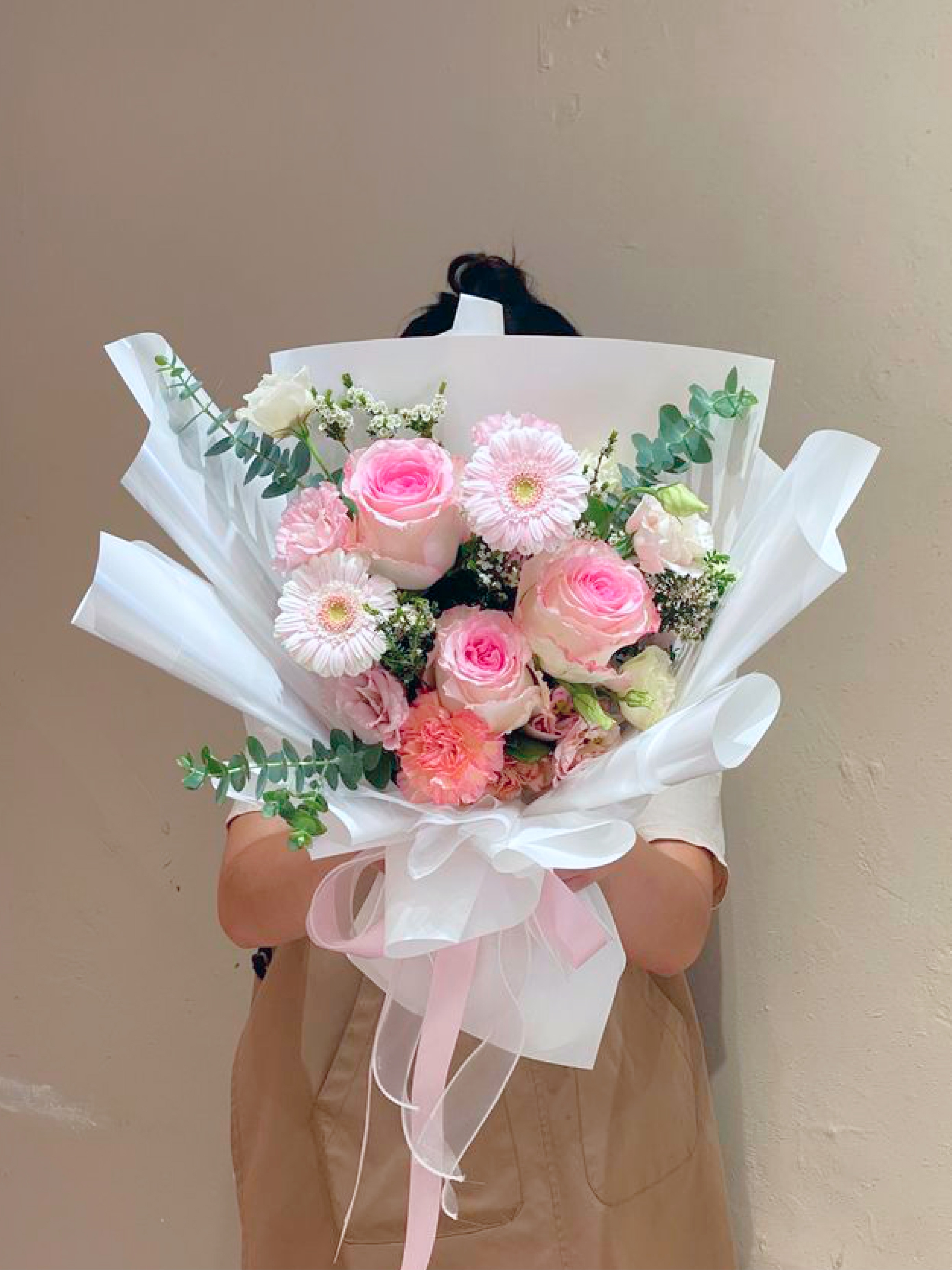 風格畢業鮮花束 /M /粉嫩系
