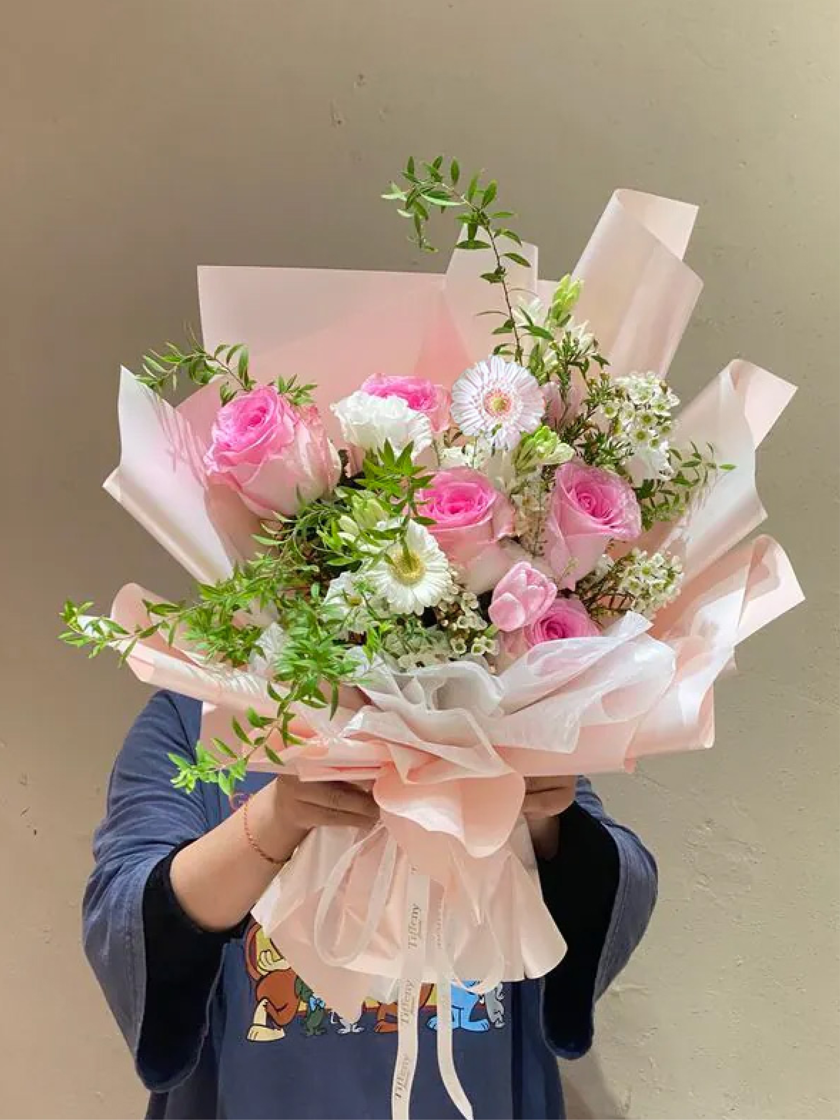 風格畢業鮮花束 /L /粉嫩系
