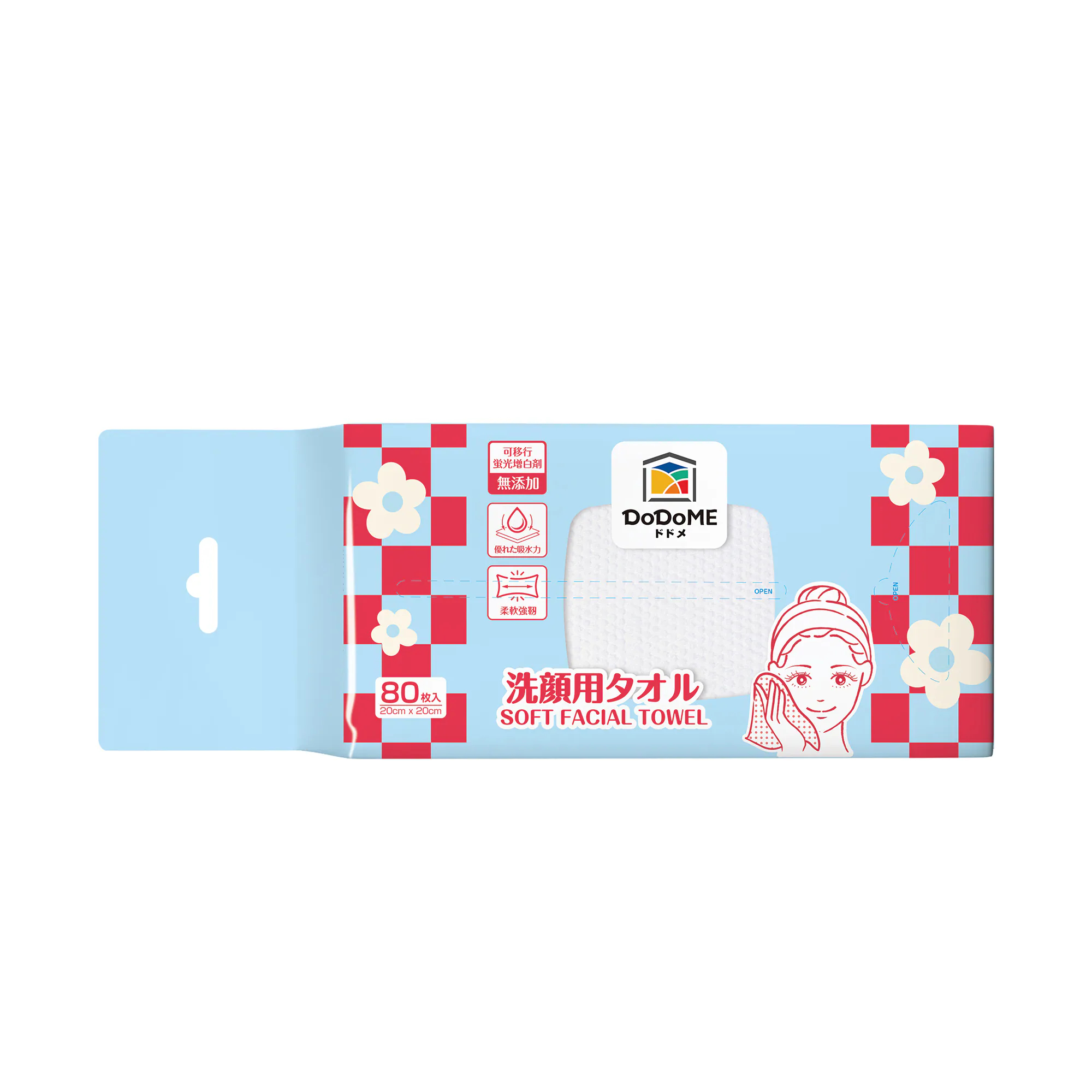 DoDoME 懸掛式洗臉巾80片