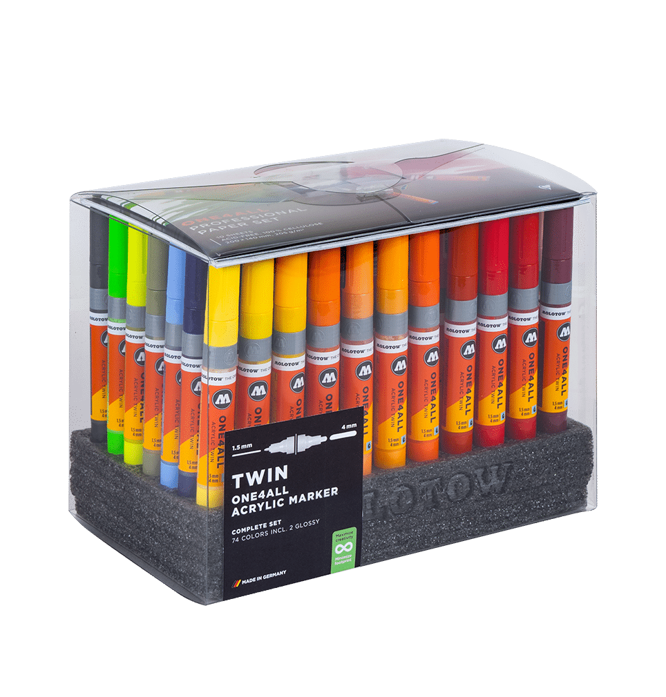 ONE4ALL Complete Set 4mm 74 color shades