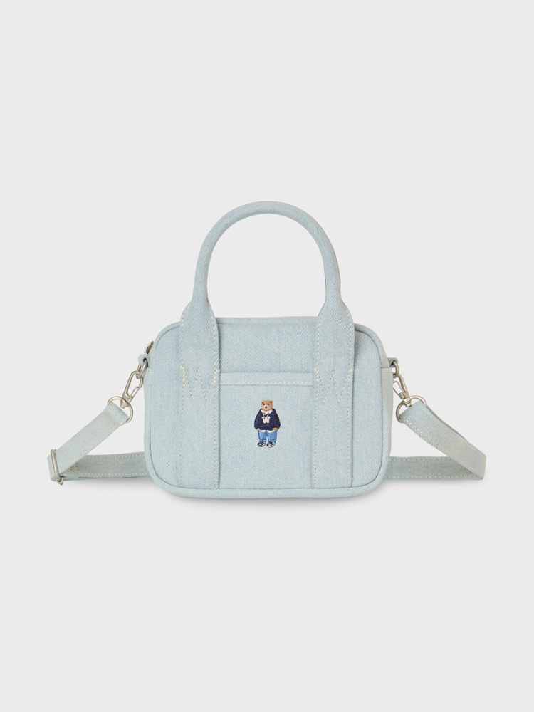 WHO A U - Steve Denim Pocket Cross Bag *2色* (WHBGG2324A)