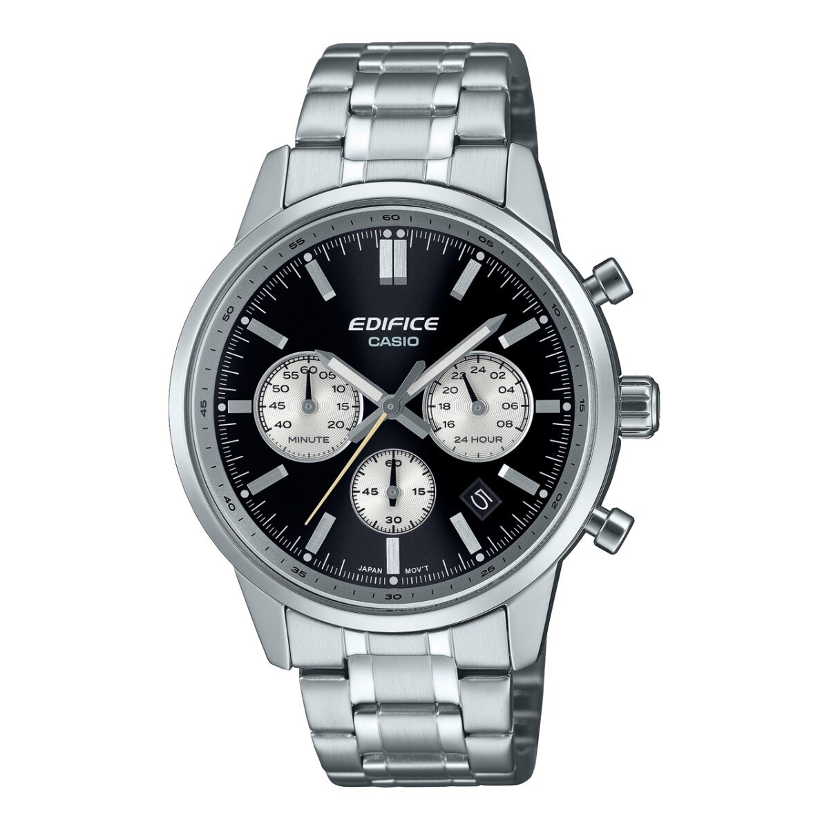 【 EDIFICE】經典時尚賽車黑面三眼計時男錶EFR-575D-1A 40.5mm 現代鐘錶