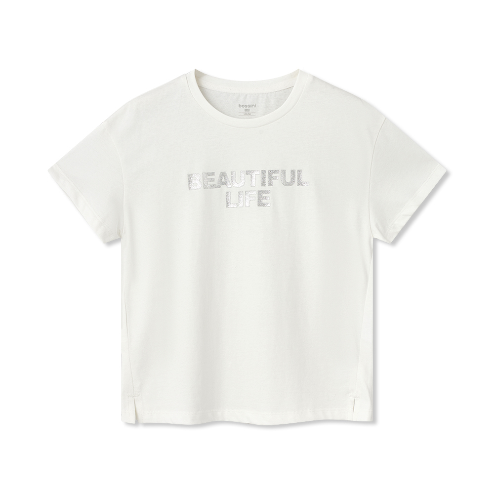 Girls Print Short Sleeves Tee