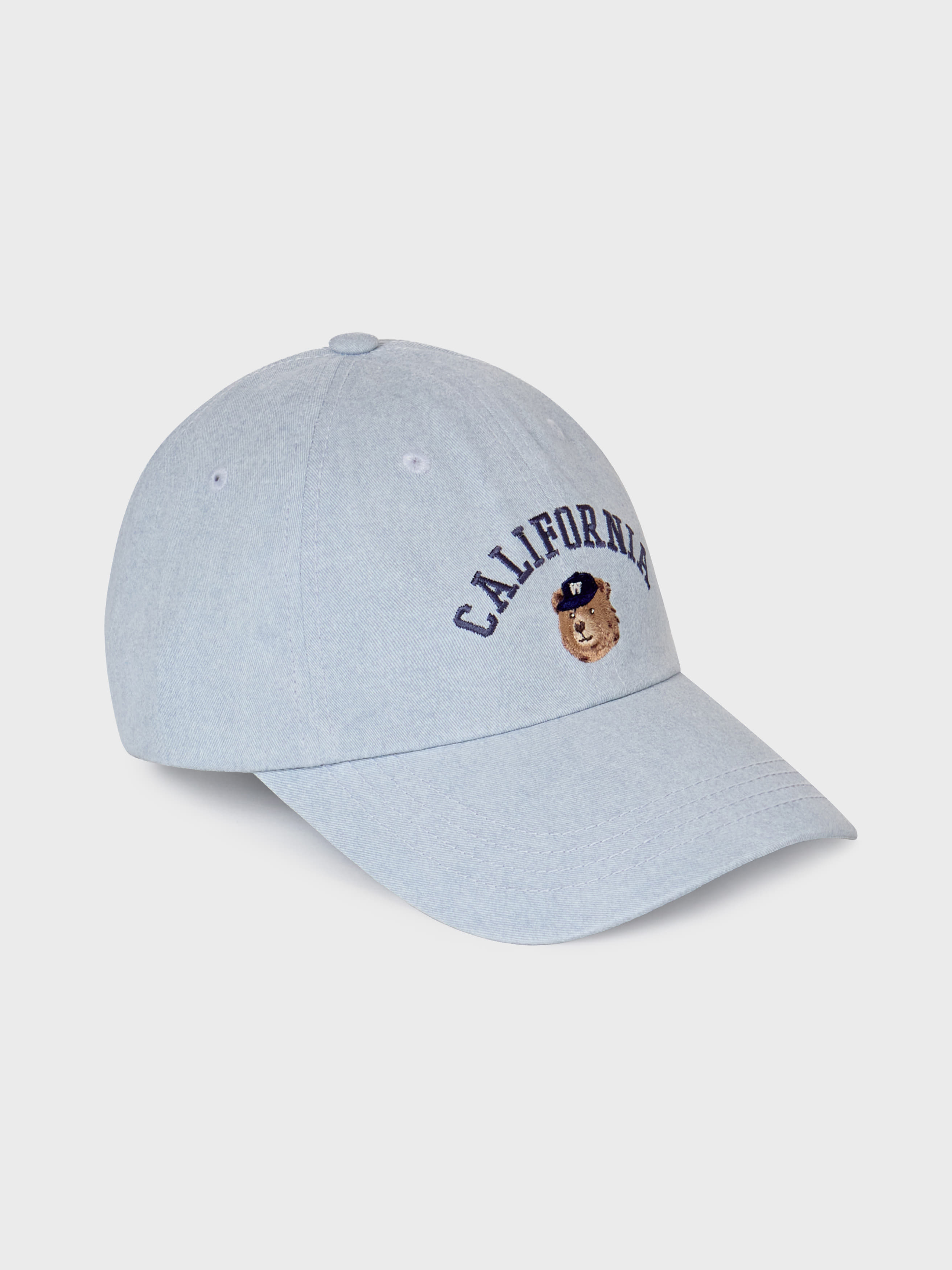 WHO A U - Steve Head Embroidery Washed Ball Cap *2色* (WHACG1112A)