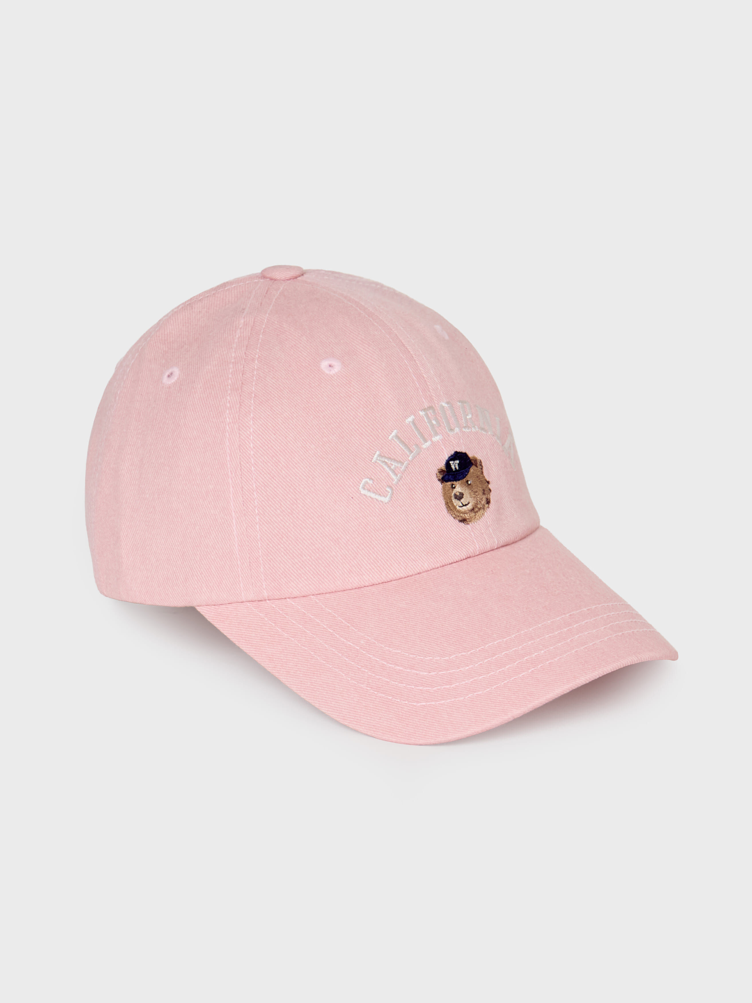 WHO A U - Steve Head Embroidery Washed Ball Cap *2色* (WHACG1112A)
