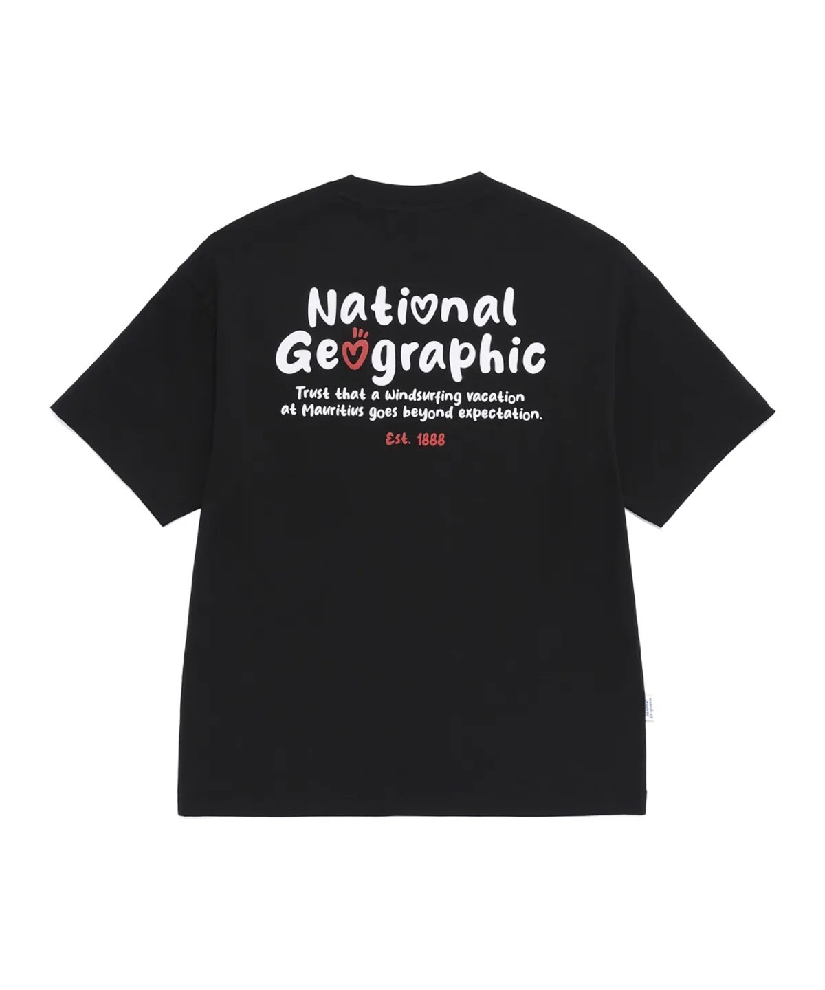 【OWN】National Geographic 國家地理 短袖 上衣 夏季 新品 涼感 造型 男女同款 寬鬆版型 黑色