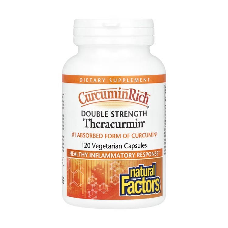 美國Natural Factors Theracurmin®天然高吸收水溶性薑黃素,60毫克,120粒膠囊