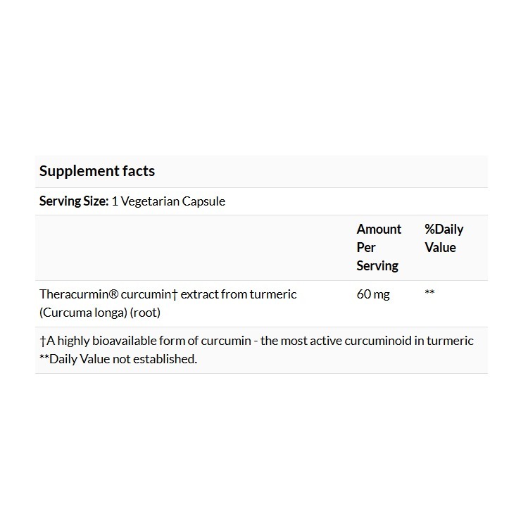 美國Natural Factors Theracurmin®天然高吸收水溶性薑黃素,60毫克,120粒膠囊