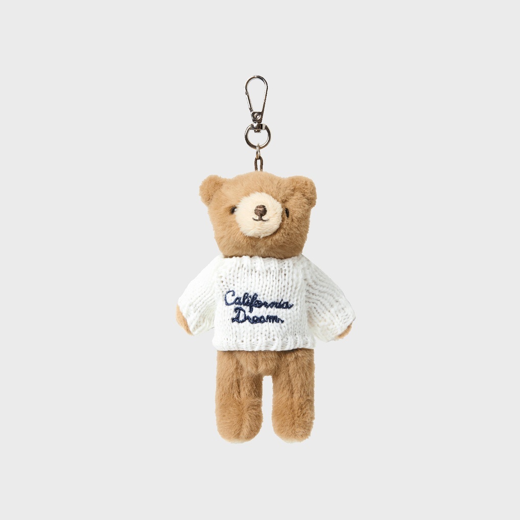 WHO A U - Steve Fluffy Bear Keyring *2色* (WHAWF4921A)