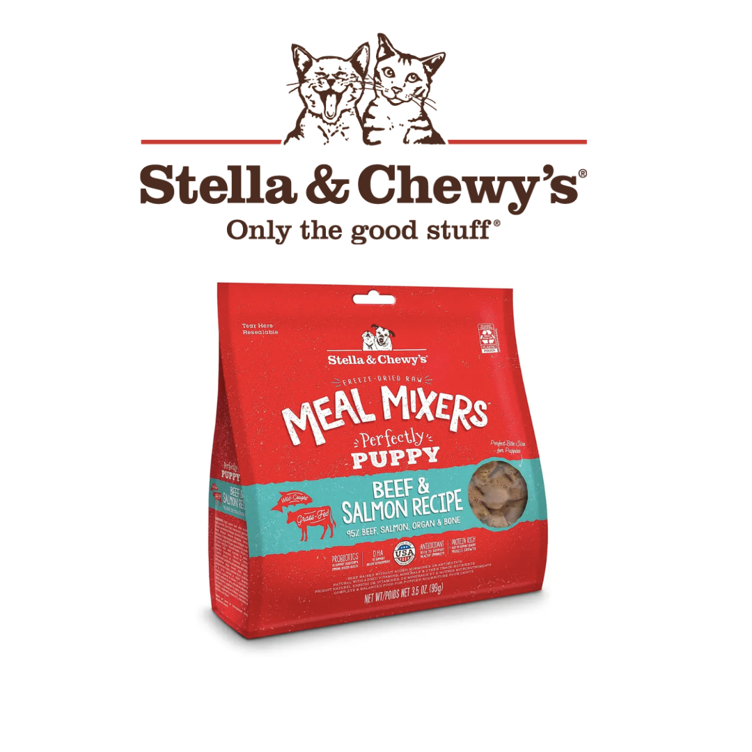 Stella & Chewy's - 凍乾佐料狗糧 - 幼犬系列 (牛肉及三文魚配方) (3.5oz/18oz)