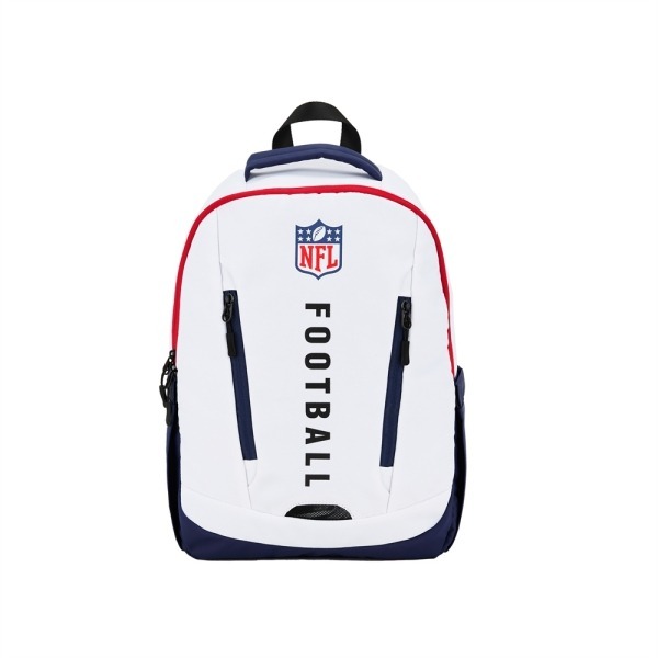 【NFL】大容量運動後背包｜休閒機能 百搭收納-白色2425174000